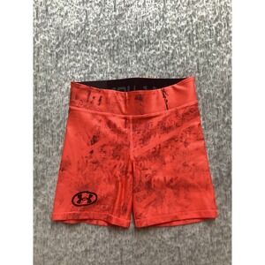 Under Armour Alter Ego Middy Compression Shorts Orange Black 1382300 Womens SM